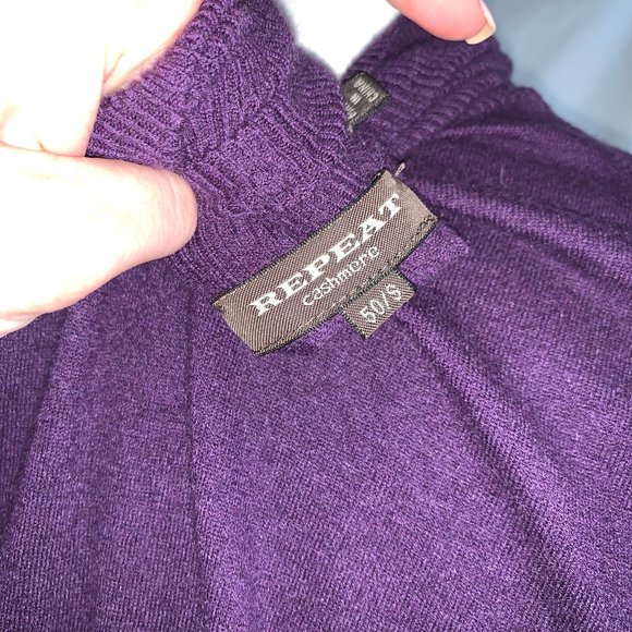 Purple Cashmere Sweater - Picture 3 of 3